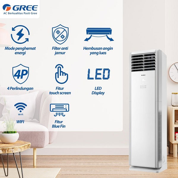 Gree AC Floor Standing 2 PK - GVC - 18STS